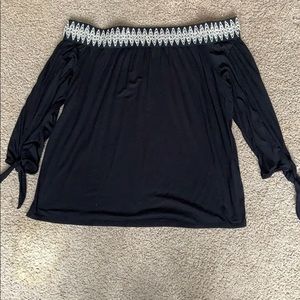 Across shoulder blouse